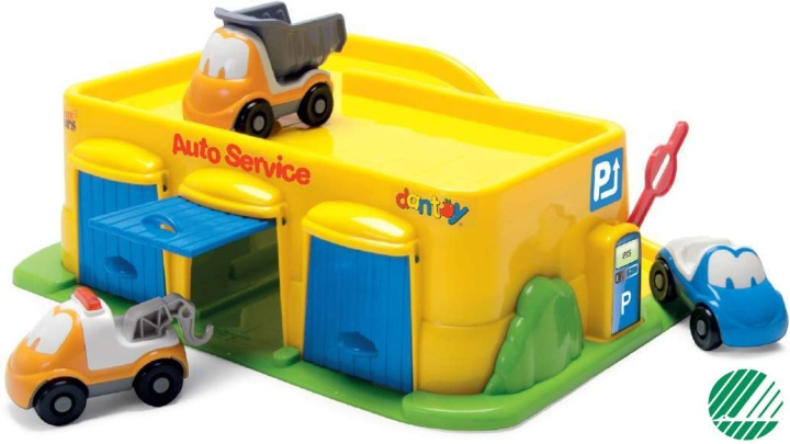 Dantoy Garage - Yellow Auto Service (7520) in the group TOYS, KIDS & BABY PRODUCTS / Toys / Toy cars at TP E-commerce Nordic AB (C88291)