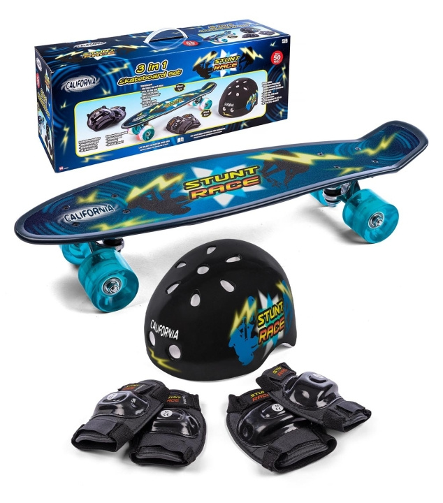 California Skateboard with safety equipment (24300) in the group TOYS, KIDS & BABY PRODUCTS / Outdoor toys / Sport & Games at TP E-commerce Nordic AB (C88369)