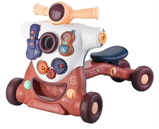 BabyDan ActiSteps 4-in-1 Baby Activity Walker - Bordeaux in the group TOYS, KIDS & BABY PRODUCTS / Toys / Walking cars at TP E-commerce Nordic AB (C88461)