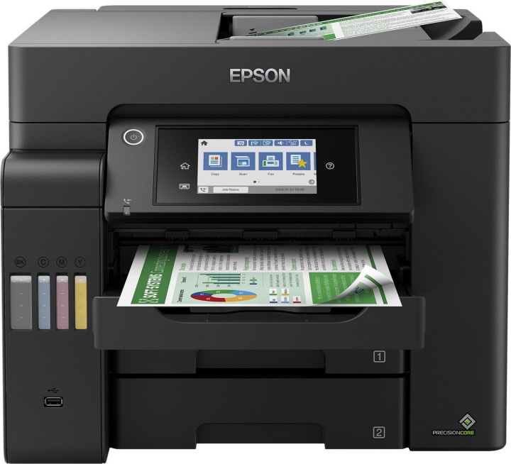 Epson EcoTank ET-5800 Multifunction Inkjet in the group COMPUTERS & PERIPHERALS / Printers & Accessories / Printers / 3D printers & Accessories / Skrivare at TP E-commerce Nordic AB (C88505)