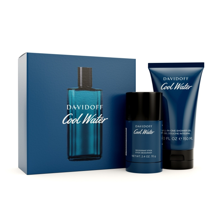 Davidoff Cool Water Man Deo Stick 70g + Shower Gel 150 ml - Giftset in the group BEAUTY & HEALTH / Gift sets / Gift sets for him at TP E-commerce Nordic AB (C88538)