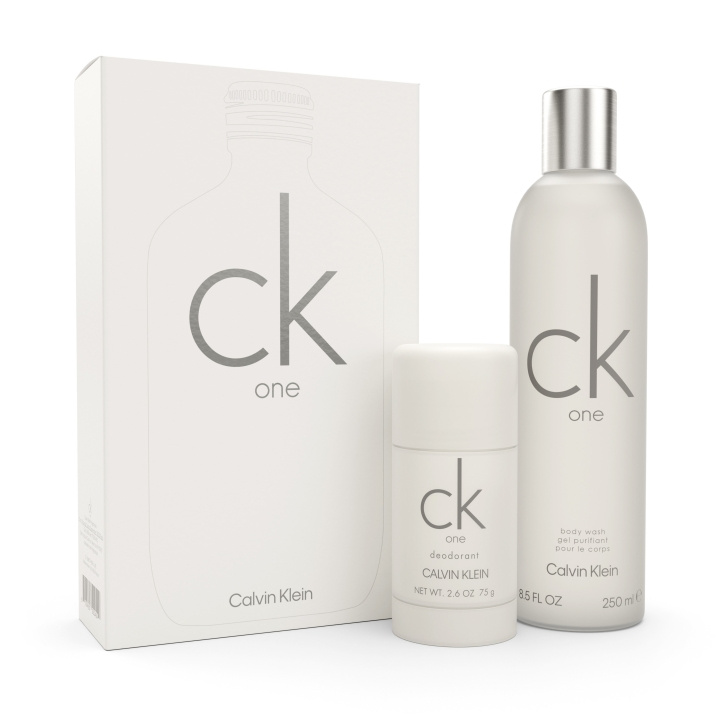 Calvin Klein CK One Deo Stick 75 ml + Body Wash 250 ml - Giftset in the group BEAUTY & HEALTH / Gift sets / Gift sets for him at TP E-commerce Nordic AB (C88546)