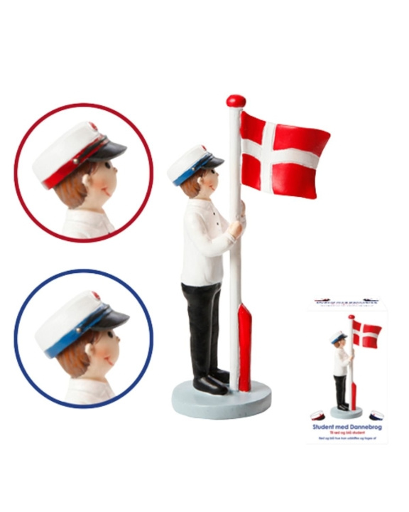 Det Gamle Apotek DGA - Student with Flag 12 cm - Boy (9914067) in the group Sport, leisure & Hobby / Fun stuff / Fun stuff at TP E-commerce Nordic AB (C88556)