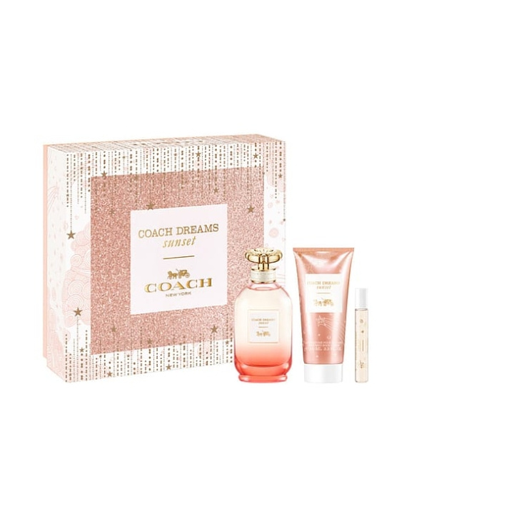 Coach Dreams Sunset EDP 90 ml + EDP 7,5 ml + Body Lotion 100 ml - Giftset in the group BEAUTY & HEALTH / Gift sets / Gift sets for her at TP E-commerce Nordic AB (C88694)