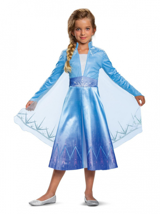 Disguise Elsa Traveling Deluxe - Size 128 cm in the group TOYS, KIDS & BABY PRODUCTS / Toys / Masquerade costumes at TP E-commerce Nordic AB (C88771)