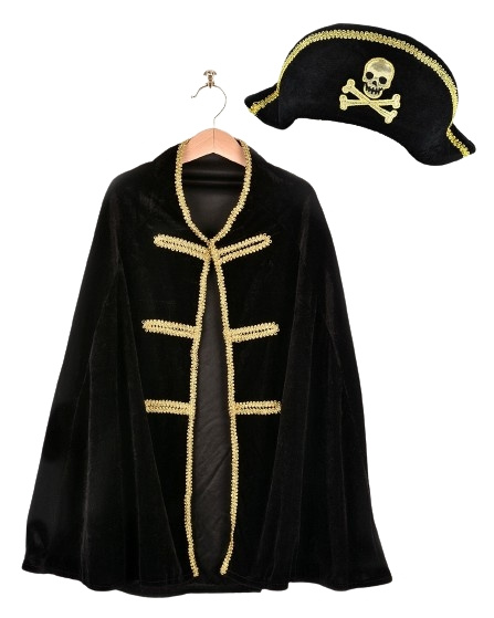 Den Goda Fen Pirate cape & hat (98-128 cm) (F7585) in the group TOYS, KIDS & BABY PRODUCTS / Toys / Masquerade costumes at TP E-commerce Nordic AB (C88809)