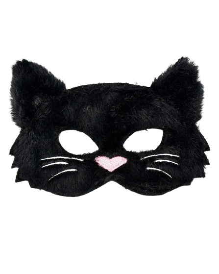 Den Goda Fen Fluffy Black Cat Mask (F85012) in the group TOYS, KIDS & BABY PRODUCTS / Toys / Masquerade costumes at TP E-commerce Nordic AB (C88828)