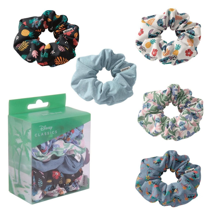 Cerda Hair Accessories Scrunchies 5 pieces - Disney Stitch (2500001914) in the group BEAUTY & HEALTH / Hair & Styling / Hair accessories at TP E-commerce Nordic AB (C88926)