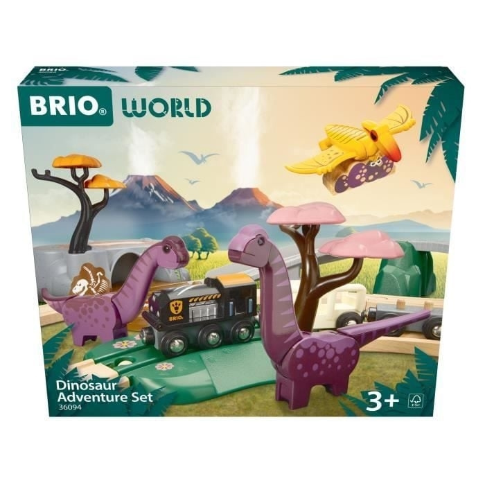 BRIO Train set with dinosaurs - (36094) in the group TOYS, KIDS & BABY PRODUCTS / Toys / Building toys / Brio train tracks at TP E-commerce Nordic AB (C89023)