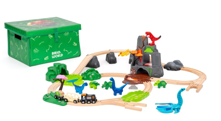 BRIO Dinosaur Deluxe Set - 36104 in the group TOYS, KIDS & BABY PRODUCTS / Toys / Building toys / Brio train tracks at TP E-commerce Nordic AB (C89024)