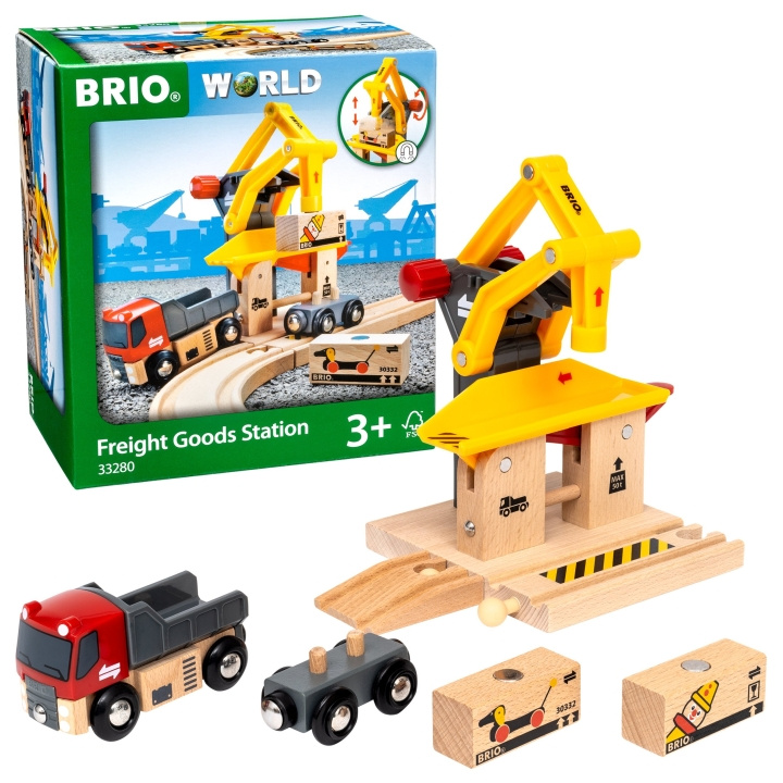 BRIO Freight Goods Station (33280) in the group TOYS, KIDS & BABY PRODUCTS / Toys / Building toys / Brio train tracks at TP E-commerce Nordic AB (C89029)