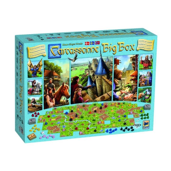 Carcassonne Big Box (Nordic) (MDG031) in the group TOYS, KIDS & BABY PRODUCTS / Games / Board games at TP E-commerce Nordic AB (C89031)