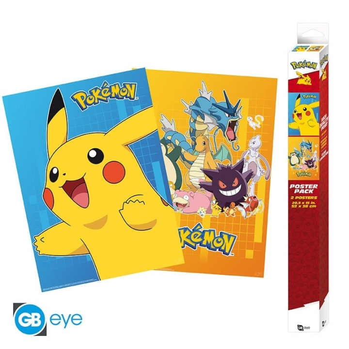 Abysse POKEMON - Set 2 Posters - Colourful Characters (52x38) in the group TOYS, KIDS & BABY PRODUCTS / Children\'s room / Other furnishings at TP E-commerce Nordic AB (C89047)