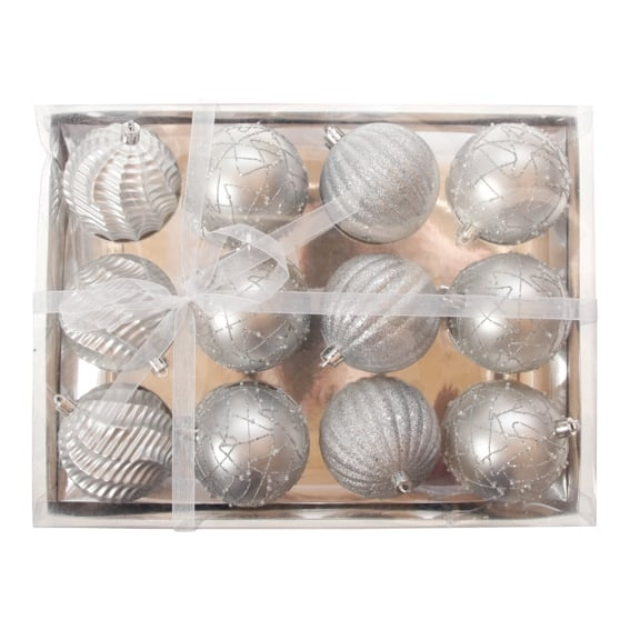 Det Gamle Apotek DGA - Christmas Ornamets Balls - Silver (24701015) in the group HOME, HOUSEHOLD & GARDEN / Interior / Christmas decorations at TP E-commerce Nordic AB (C89048)