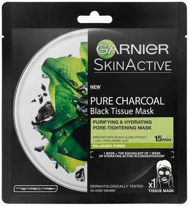 Garnier Face Pure Charcoal Black Tissue Mask Black Algae - Bundle in the group BEAUTY & HEALTH / Skin care / Face / Masks at TP E-commerce Nordic AB (C89086)