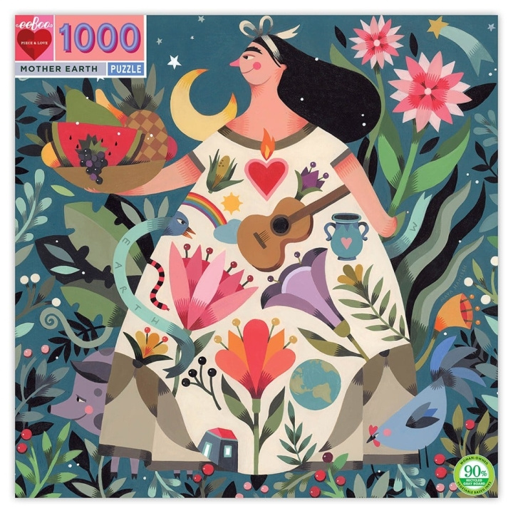 eeBoo Puzzle - Mother Earth, 1000 pc (EPZTMOE) in the group Sport, leisure & Hobby / Hobby / Puzzle at TP E-commerce Nordic AB (C89091)