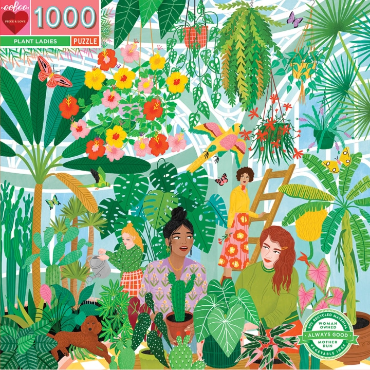 eeBoo Puzzle - Plant Ladies, 1000 pcs (EPZTPTL) in the group Sport, leisure & Hobby / Hobby / Puzzle at TP E-commerce Nordic AB (C89136)