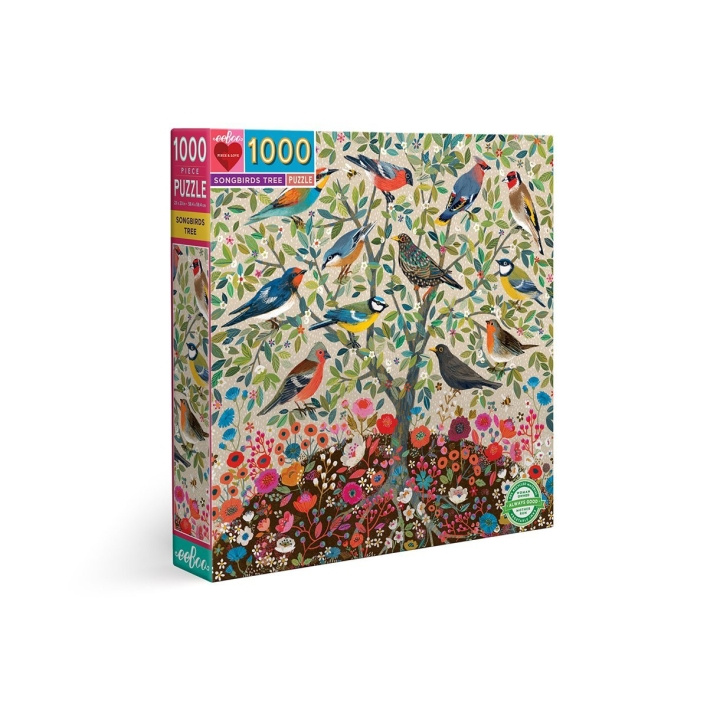 eeBoo Puzzle 1000 pcs - Songbirds Tree (EPZTSBD) in the group Sport, leisure & Hobby / Hobby / Puzzle at TP E-commerce Nordic AB (C89142)