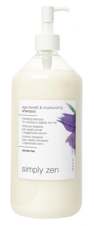 Simply Zen Age Benefit & Moisturizing Shampoo 1000 ml in the group BEAUTY & HEALTH / Hair & Styling / Hair care / Schampoo at TP E-commerce Nordic AB (C89227)