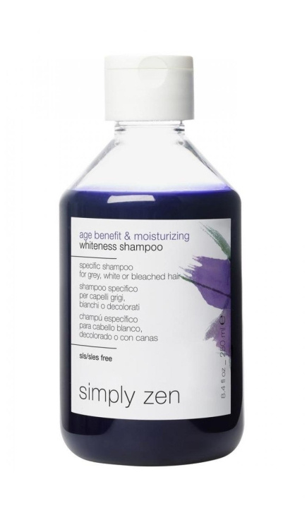 Simply Zen Age Benefit & Moisturizing Whiteness Shampoo 250 ml in the group BEAUTY & HEALTH / Hair & Styling / Hair care / Schampoo at TP E-commerce Nordic AB (C89228)