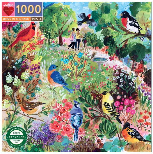 eeBoo Puzzle 1000 pcs - Birds in the Park - (EPZTBPK) in the group Sport, leisure & Hobby / Hobby / Puzzle at TP E-commerce Nordic AB (C89236)