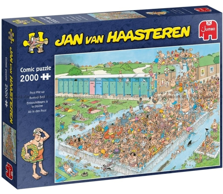 Jan van Haasteren Pool Pile-Up - 2000 pcs - (JUM0040) in the group Sport, leisure & Hobby / Hobby / Puzzle at TP E-commerce Nordic AB (C89258)