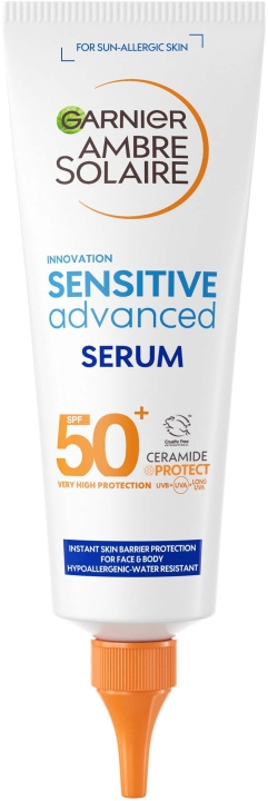 Garnier Ambre Solaire Sensitive Advanced SPF 50 125 ml in the group BEAUTY & HEALTH / Skin care / Tanning / Sunscreen at TP E-commerce Nordic AB (C89339)