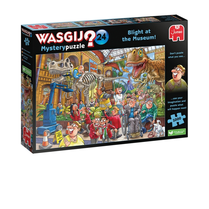 Wasgij Mystery - #24 Blight At The Museum! (1000 pieces) (JUM0014) in the group Sport, leisure & Hobby / Hobby / Puzzle at TP E-commerce Nordic AB (C89430)