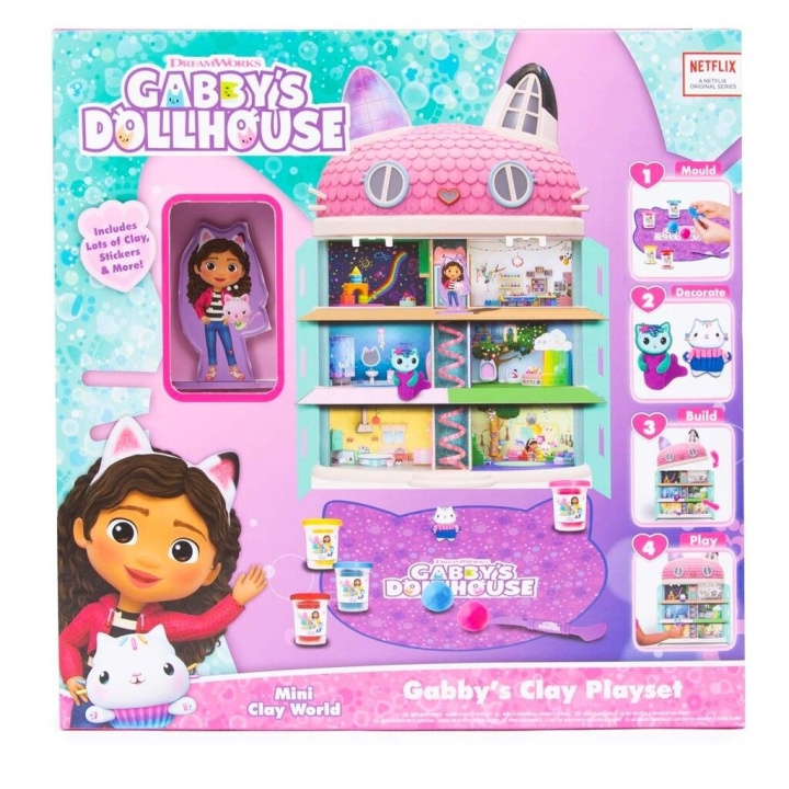 Gabby\'s Dollhouse DIY Clay Cats & Dollhouse Set (204-700003) in the group TOYS, KIDS & BABY PRODUCTS / Toys / Docks & Accessories at TP E-commerce Nordic AB (C89435)