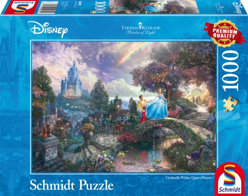 Schmidt Thomas Kinkade: Disney Cinderella (1000 pieces) (SCH9472) in the group Sport, leisure & Hobby / Hobby / Puzzle at TP E-commerce Nordic AB (C89442)