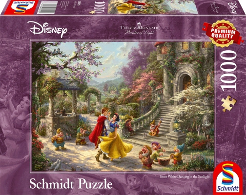 Schmidt Thomas Kinkade: Disney - Dancing with the prince (1000 pieces) (SCH6255) in the group Sport, leisure & Hobby / Hobby / Puzzle at TP E-commerce Nordic AB (C89443)