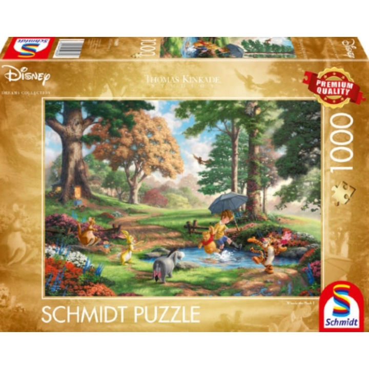 Schmidt Thomas Kinkade: Disney - Winnie The Pooh (1000 pieces) (SCH6897) in the group Sport, leisure & Hobby / Hobby / Puzzle at TP E-commerce Nordic AB (C89450)