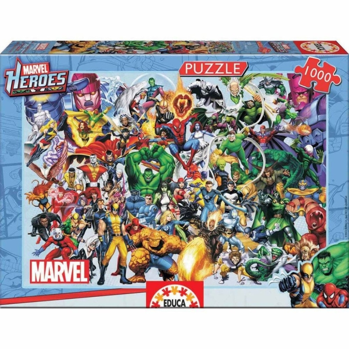 Educa 1000 Marvel Heroes Puzzles (80-15193) in the group Sport, leisure & Hobby / Hobby / Puzzle at TP E-commerce Nordic AB (C89525)