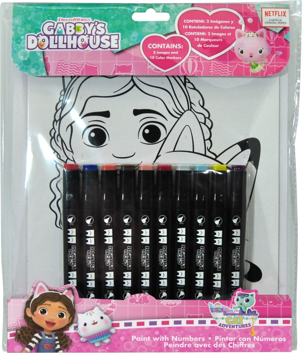 Gabby\'s Dollhouse Markers (033706878) in the group TOYS, KIDS & BABY PRODUCTS / Toys / Draw & Count at TP E-commerce Nordic AB (C89527)