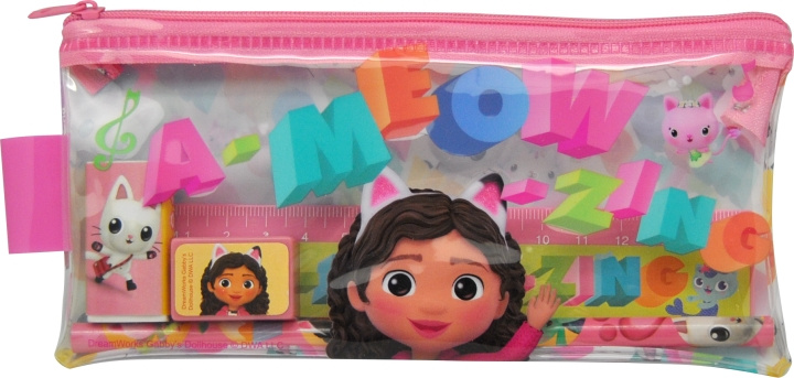 Gabby\'s Dollhouse Kids Licensing - Filled Transparent Pencil Case - Gabbys Dollhouse (033708155) in the group TOYS, KIDS & BABY PRODUCTS / Toys / Draw & Count at TP E-commerce Nordic AB (C89528)