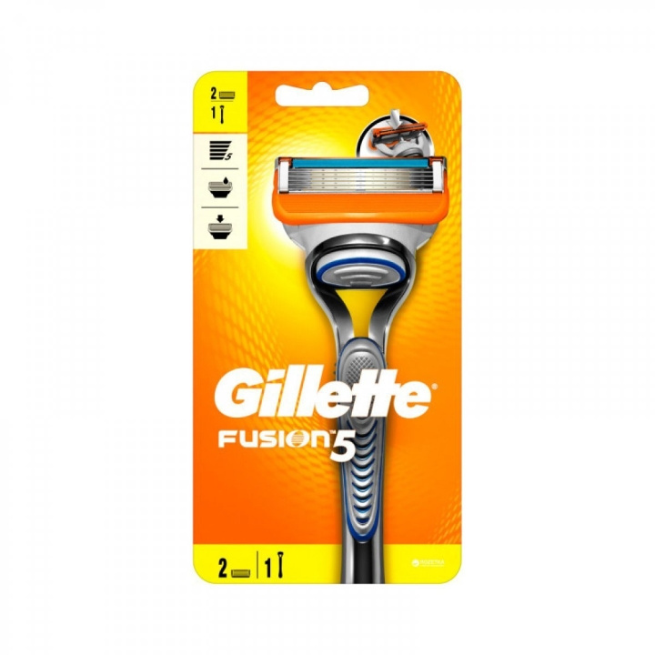 Gillette Fusion Razor + 2 Blades in the group BEAUTY & HEALTH / Hair & Styling / Shaving & Trimming / Razors & Accessories at TP E-commerce Nordic AB (C89533)