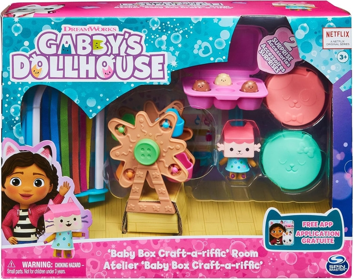 Gabby\'s Dollhouse Deluxe Room - Baby box craft-a-riffic Room in the group TOYS, KIDS & BABY PRODUCTS / Toys / Docks & Accessories at TP E-commerce Nordic AB (C89592)