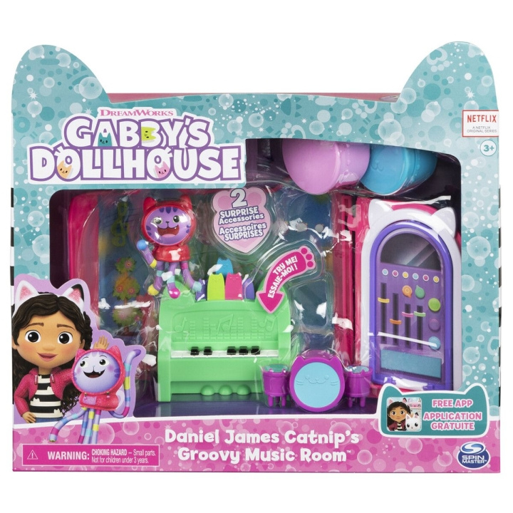 Gabby\'s Dollhouse Deluxe Room - Daniel James catnip Goovy music Room in the group TOYS, KIDS & BABY PRODUCTS / Toys / Docks & Accessories at TP E-commerce Nordic AB (C89593)