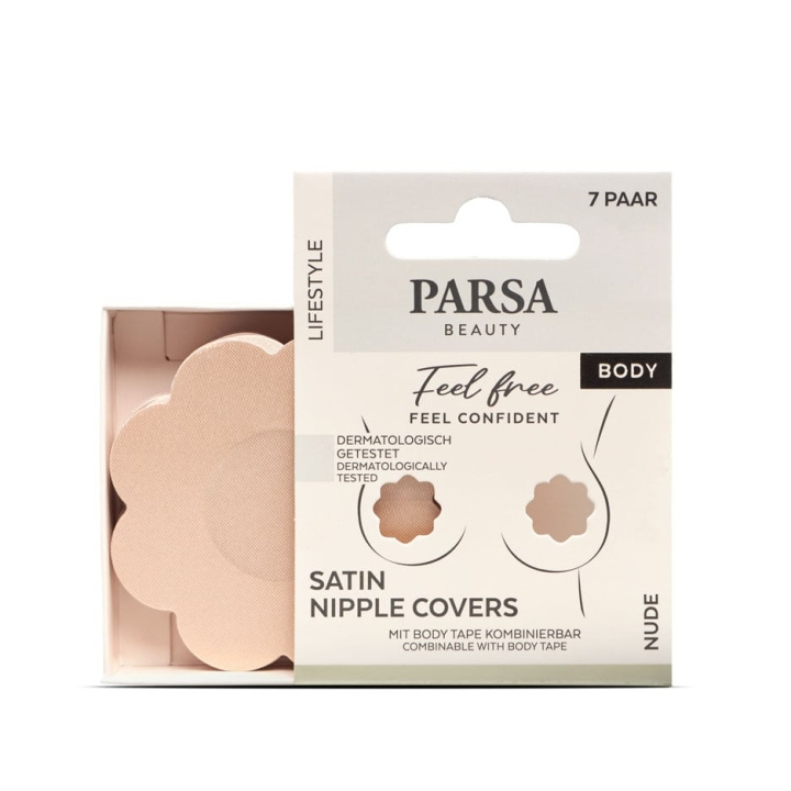 Parsa Satin Nipple Covers 7 pcs - Nude in the group HOME, HOUSEHOLD & GARDEN / Clothes care / Other clothing care at TP E-commerce Nordic AB (C89617)