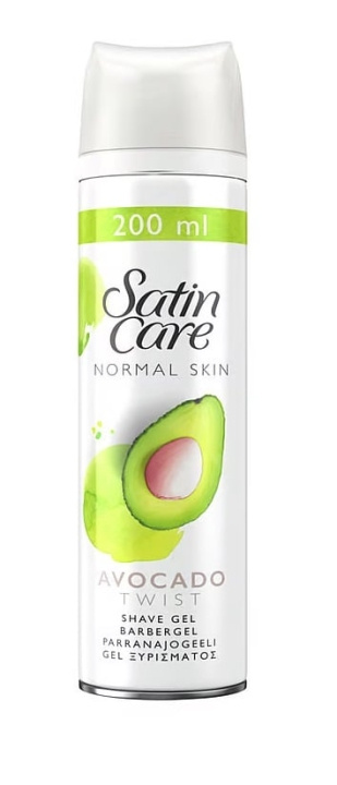 Gillette Satin Care Avocado Twist Shave Gel 200 ml in the group BEAUTY & HEALTH / Hair & Styling / Shaving & Trimming / Razors & Accessories at TP E-commerce Nordic AB (C89618)