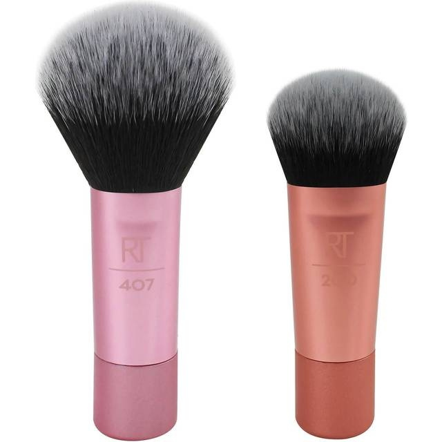 Real Techniques Mini Brush Duo Pink in the group BEAUTY & HEALTH / Makeup / Tools & Make up set / Brushes at TP E-commerce Nordic AB (C89630)