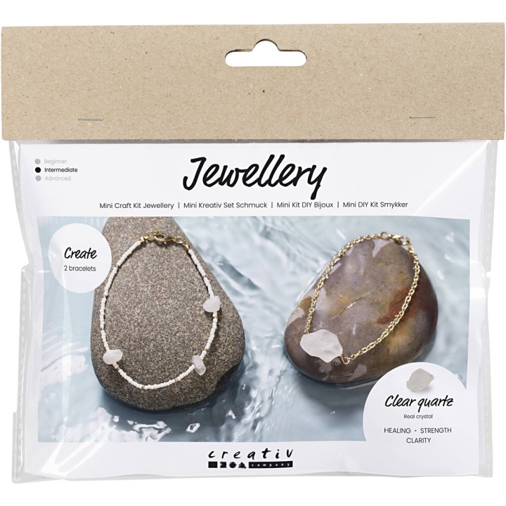 DIY Kit Mini Craft Kit - Jewellery - Rock Crystal Bracelet (977692) in the group Sport, leisure & Hobby / Hobby / DIY Kit at TP E-commerce Nordic AB (C89676)