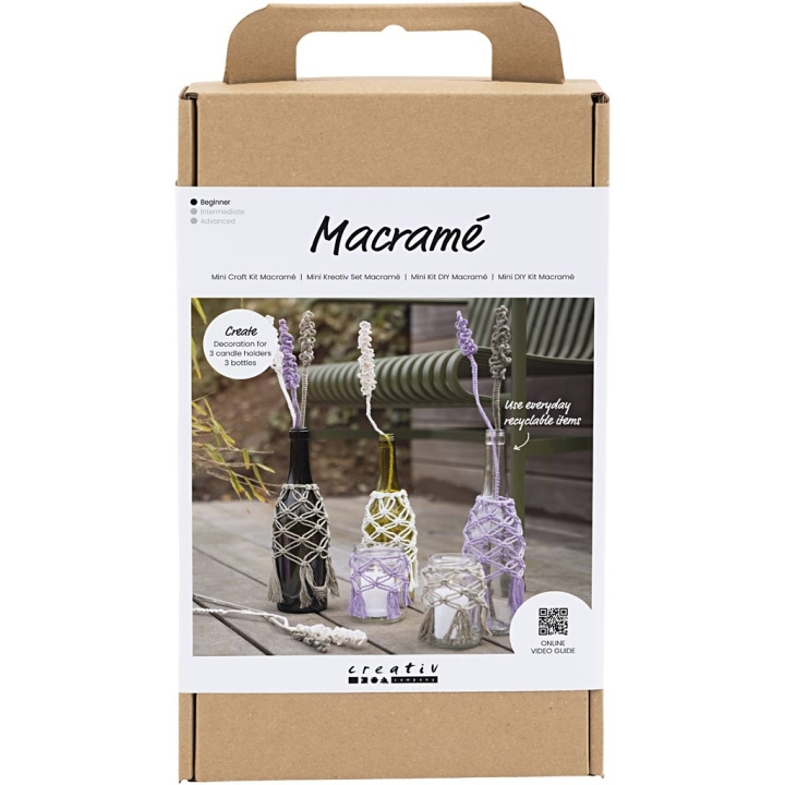 DIY Kit Craft Kit - Macramé - Glass Decoration (977626) in the group Sport, leisure & Hobby / Hobby / DIY Kit at TP E-commerce Nordic AB (C89679)