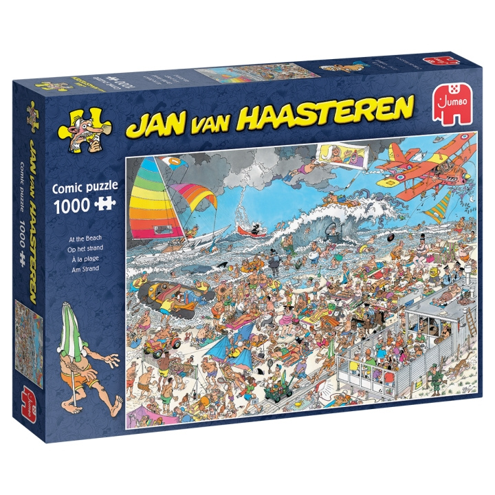 Jan van Haasteren At the Beach (1000 Pieces) (1119801830) in the group Sport, leisure & Hobby / Hobby / Puzzle at TP E-commerce Nordic AB (C89710)