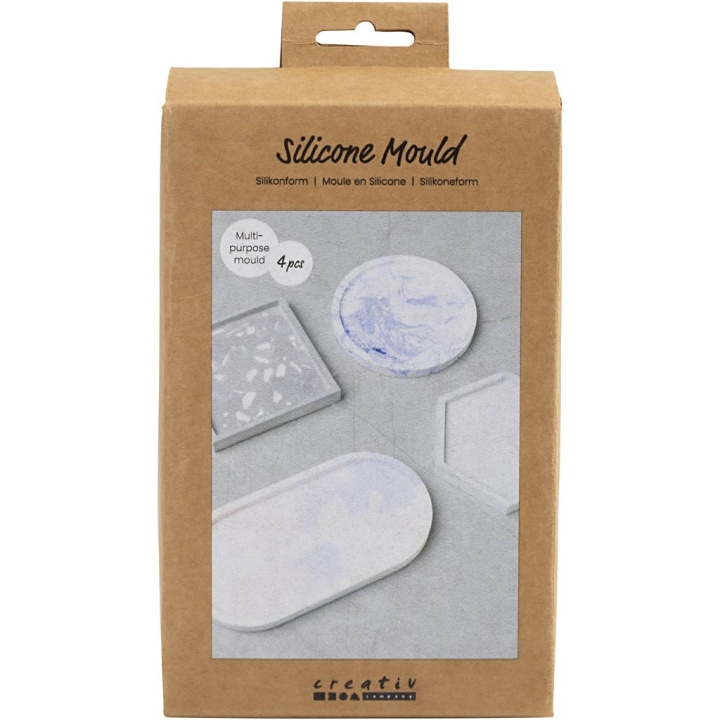 DIY Kit Silicone Mould - Square, Circle, Hexagon & Oval (371201) in the group Sport, leisure & Hobby / Hobby / DIY Kit at TP E-commerce Nordic AB (C89745)