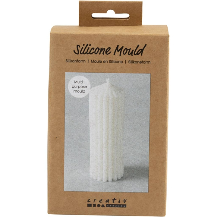 DIY Kit Silicone Mould - Ribbed Cylinder (371194) in the group Sport, leisure & Hobby / Hobby / DIY Kit at TP E-commerce Nordic AB (C89746)