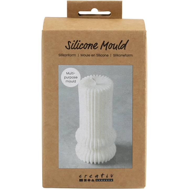 DIY Kit Silicone Mould - Ribbed Cylinder With Arches (371198) in the group Sport, leisure & Hobby / Hobby / DIY Kit at TP E-commerce Nordic AB (C89748)