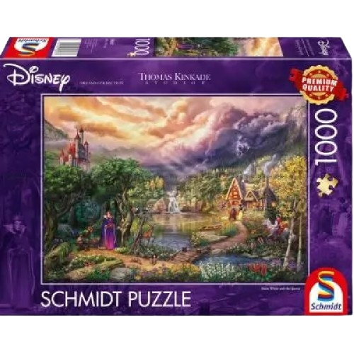 Schmidt Thomas Kinkade: Disney Snow White and the Queen (1000 pieces) (SCH8037) in the group Sport, leisure & Hobby / Hobby / Puzzle at TP E-commerce Nordic AB (C89770)