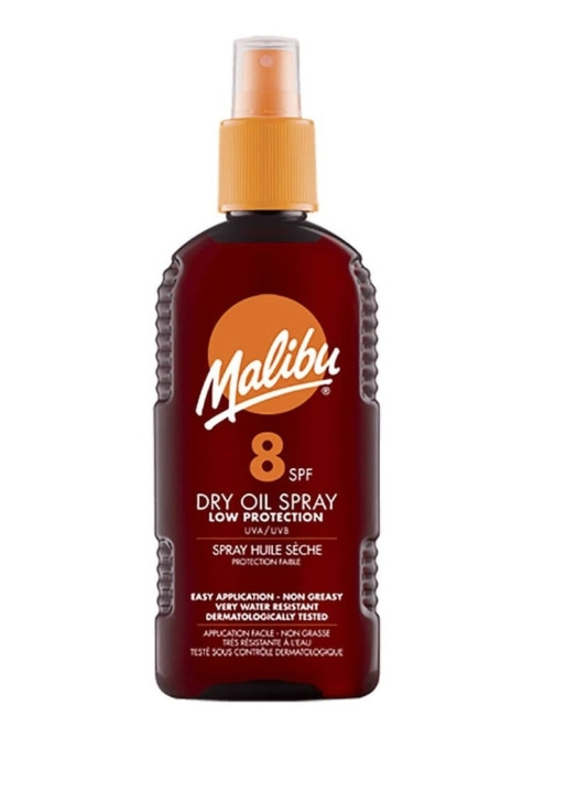 Malibu Dry Oil Spray SPF 8 200 ml in the group BEAUTY & HEALTH / Skin care / Tanning / Sunscreen at TP E-commerce Nordic AB (C89817)