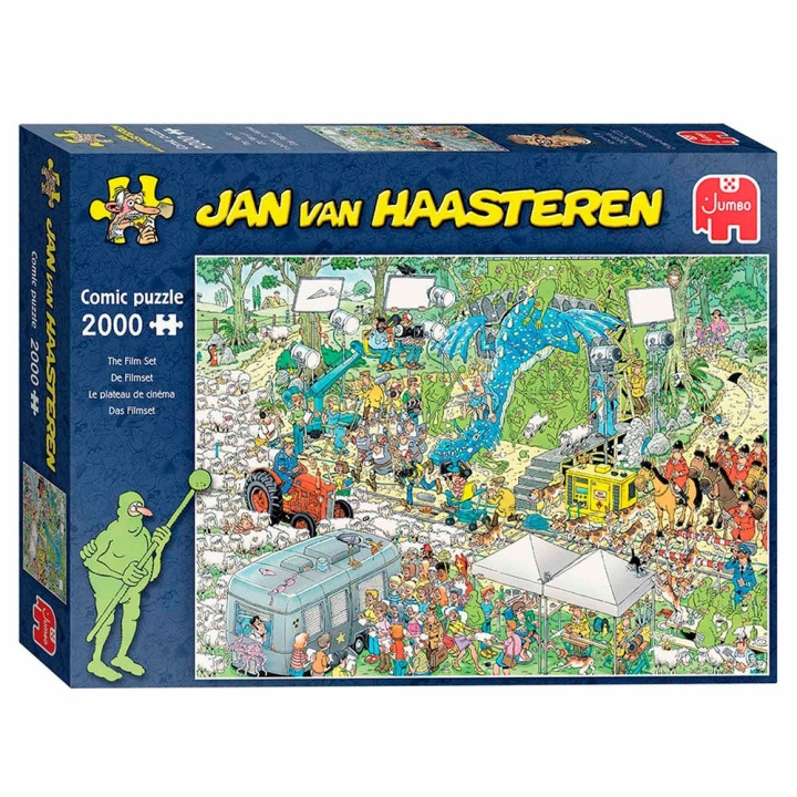 Jan van Haasteren The Film Set (2000 pieces) (JUM0047) in the group Sport, leisure & Hobby / Hobby / Puzzle at TP E-commerce Nordic AB (C89864)